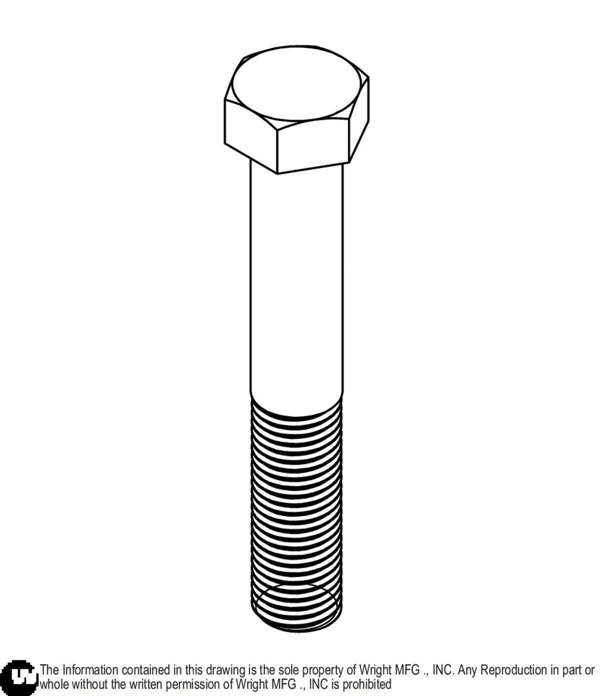 Bolt 7/16-20 x 2-3/4 Gr5 Zinc 11990010 Default Title