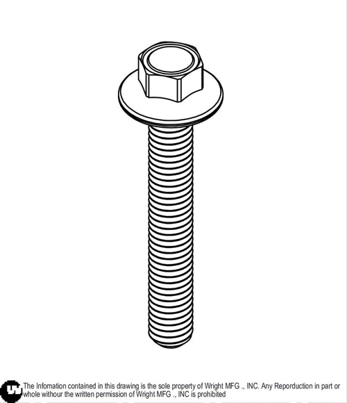 Flange Bolt M6-1 x 40mm Z 11990144 Default Title