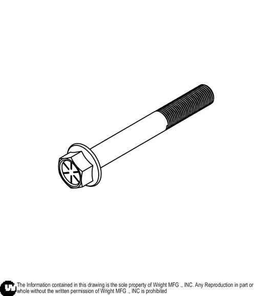 Flange Bolt 1/2-20 x 4 BP8 11990216 Default Title