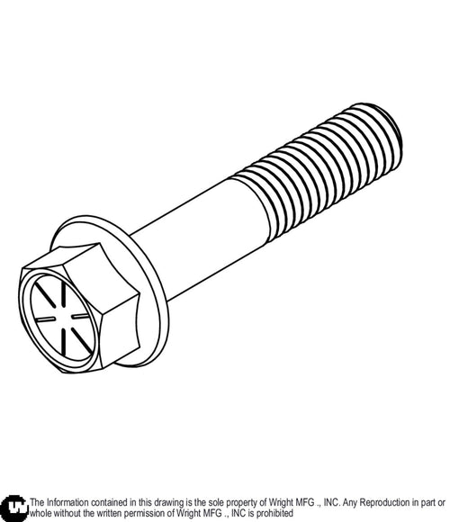 Flange Bolt 1/2-13 x 2 1/2 BP 11990222 Default Title