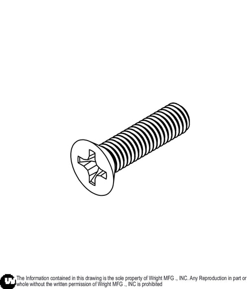 Flat Head Philips Screw 10-32 x 3/4 Z 11990237 Default Title