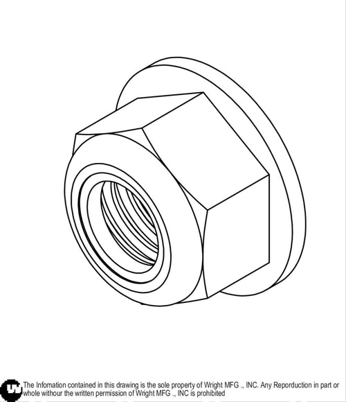 Flanged Nylock Nut 7/16-14 12990064