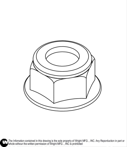 Flanged Nylock Nut 3/8-16z5 12990065 Default Title