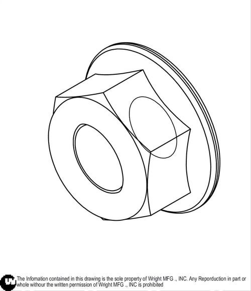 Flanged Nylock Nut 5/16-18 Z5 12990066 Default Title