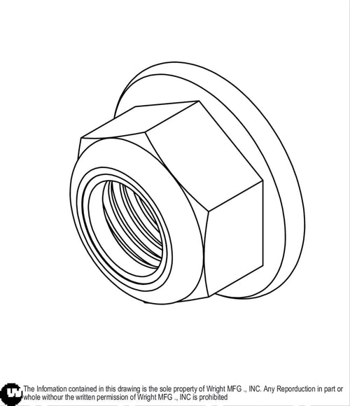 Flanged Nylock Nut 3/4-10 Z5 12990077