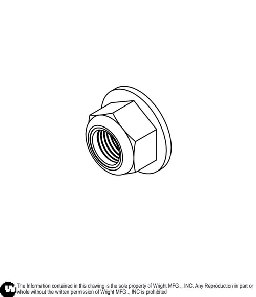Flanged Nylock Nut 1/2 - 20 12990092 Default Title