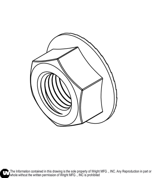 Flange Nut 7/16-20 P8 12990106 Default Title