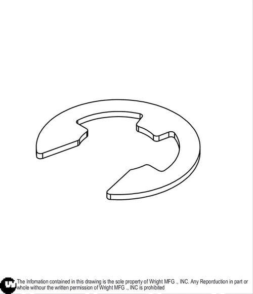 E-Clip Retaining Ring 15990010 Default Title