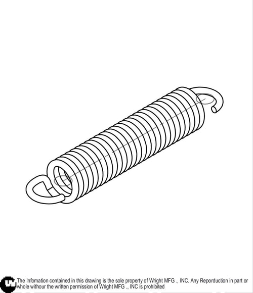 Extension Spring 0.147 X 1.0 X5.39 16410022 Default Title