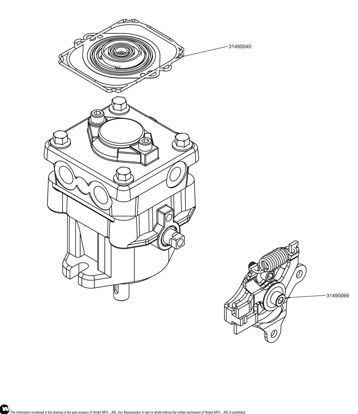 10CC Hydro Pump (Rep 31490005) 31490027