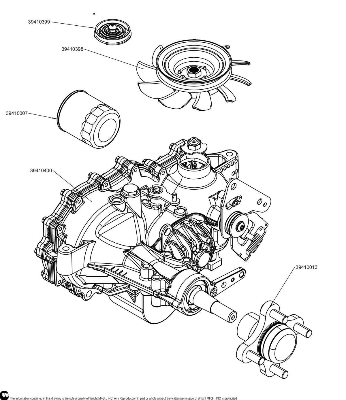 Right ZT-3100 Transmission, ZL-GCEE-SNDB-2PXX 39410400 Default Title