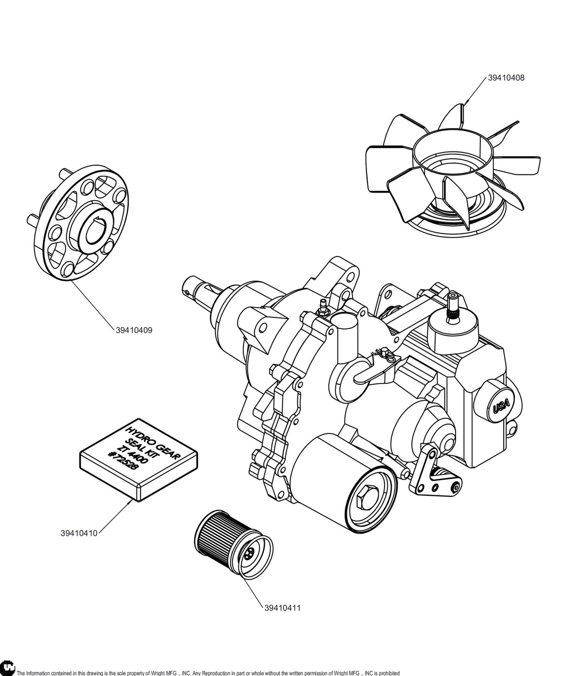 ZT-4400 Transmission 1710-1081L 39410407 Default Title