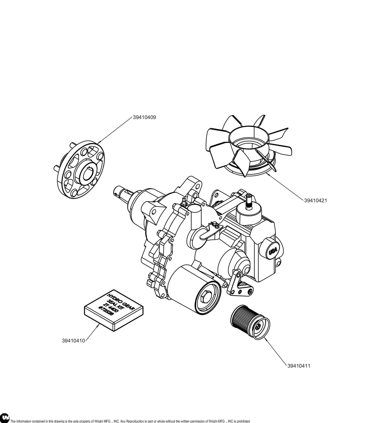 ZT-4400 Transmission 1710-1093L 39410420 Default Title