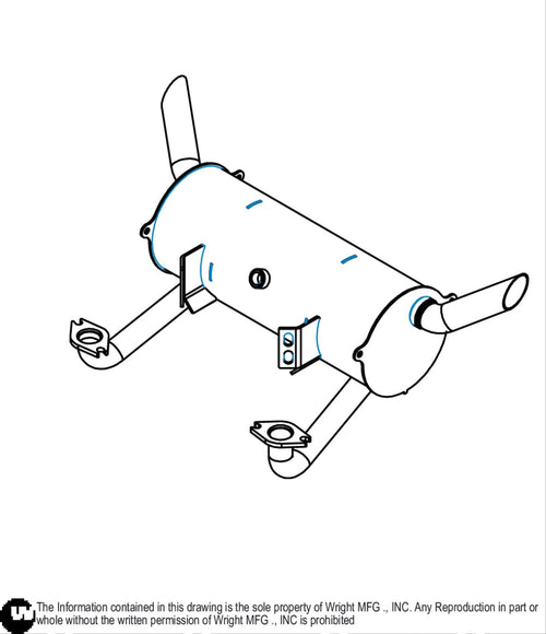 ECV 860 High Mount Muffler 51410079 Default Title