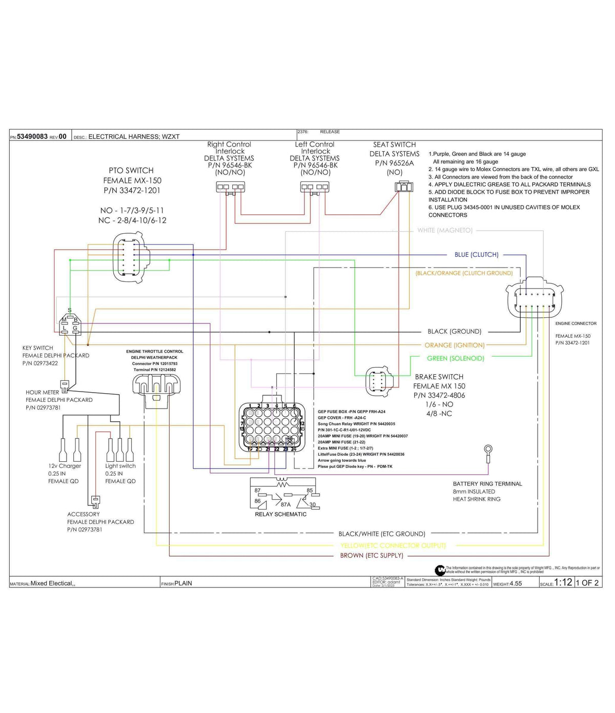 WZXT Harness 53490083