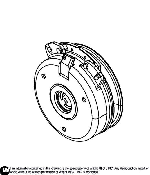 71410036 CLUTCH 1.125 250 FT-LB ZXT– Wright Mowers