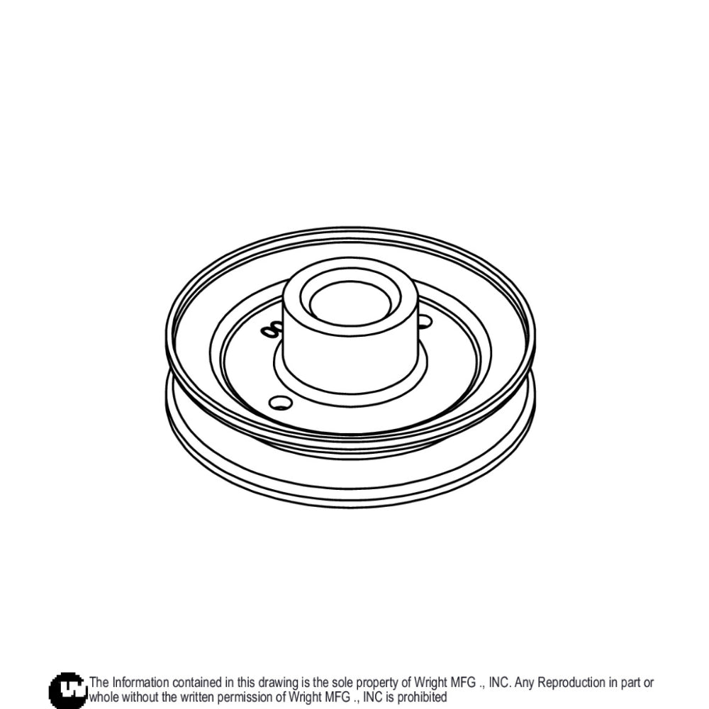 1-1/8" Engine Pulley 5 OD X A/B Grove X 71410041 Default Title