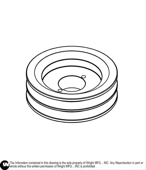 Double Grove Pulley 5.50 OD-A/B 71460061 Default Title