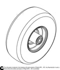 Caster Wheel Assembly 11 X 4.00 - 5 72460032 Default Title
