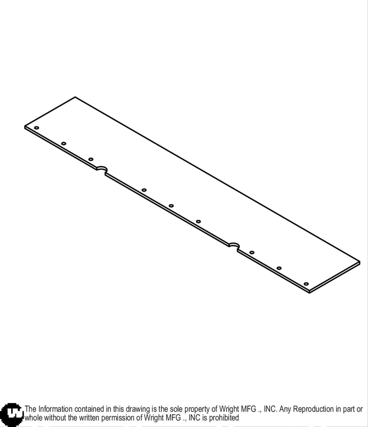 WZ 48" RD Rubber Deflector Baffle 76430001 Default Title