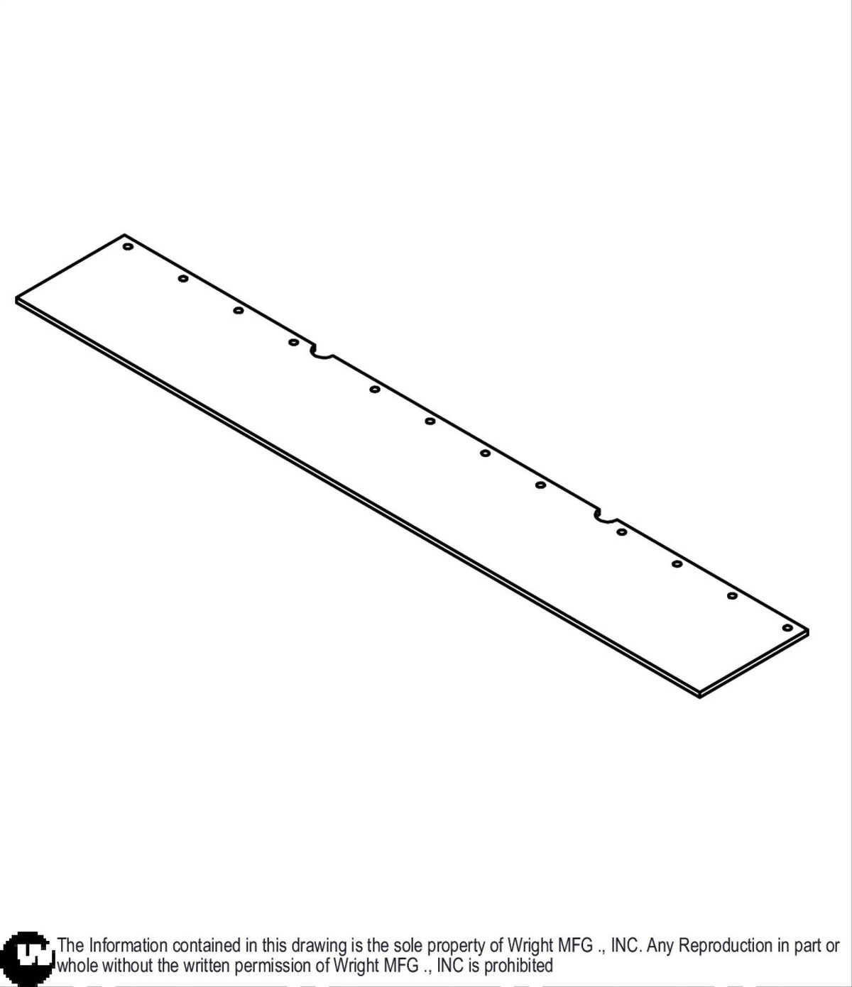 WZ 52" RD Rubber Deflector Baffle 76440002 Default Title