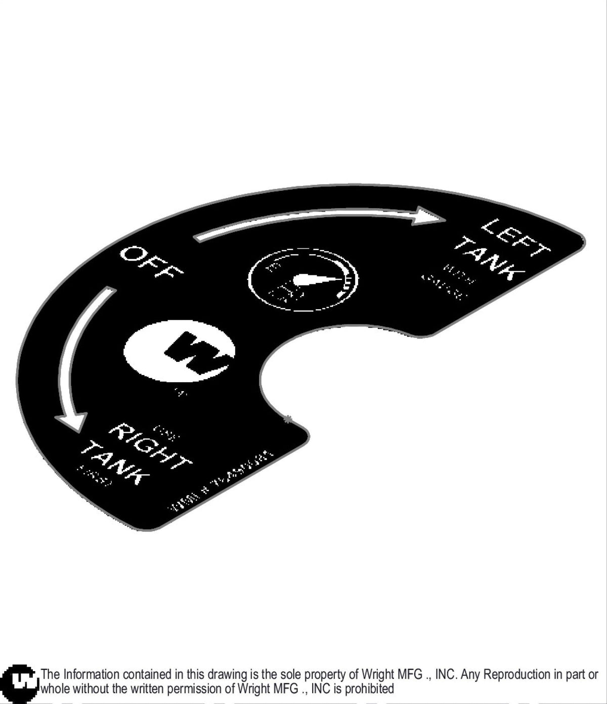 WZK Fuel Valve Selector Decal 76490081 Default Title