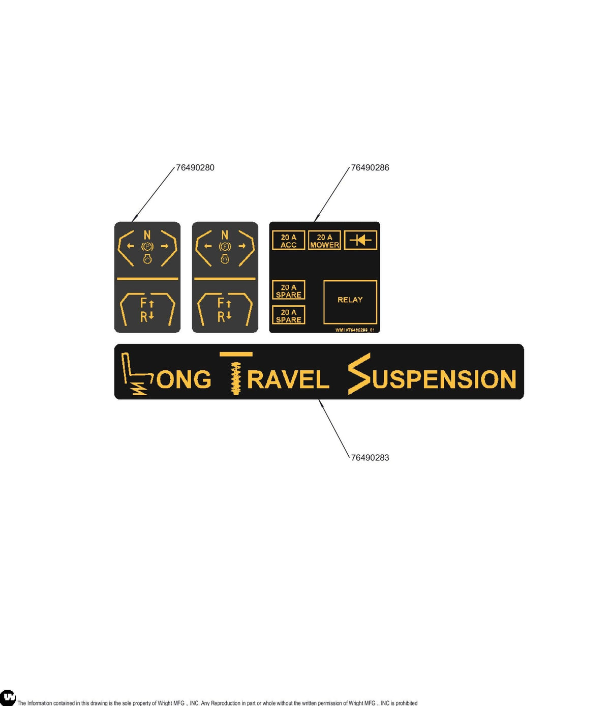 WZXT Console Decal Kit 76490293 Default Title