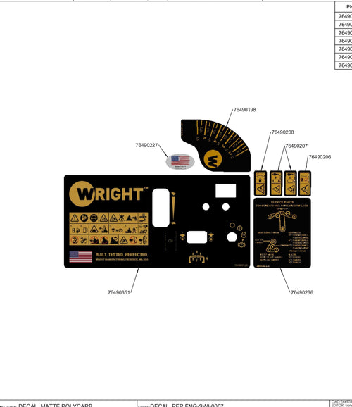 ETC Compatible WSZK Master Kit Decal 76490350 Default Title