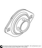 1" 2-Bolt Flange Bearing 77410004 Default Title