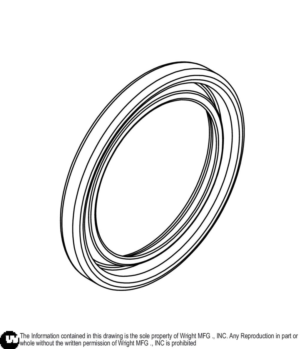 1.75 ID X 2.374 OD X 0.25 Grease Seal 77460019