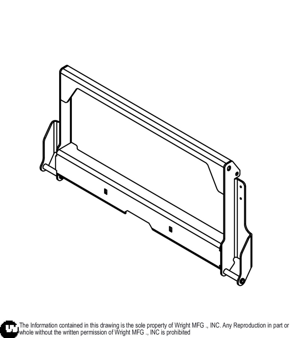 WZXT GCS Bagger Rack Receiver Weldment 91320009 Default Title