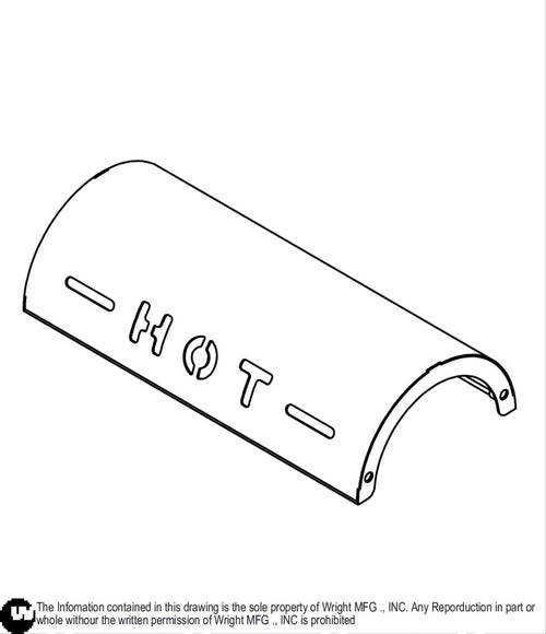 ECV 860 Muffler Heat Shield Weldment 91410078 Default Title