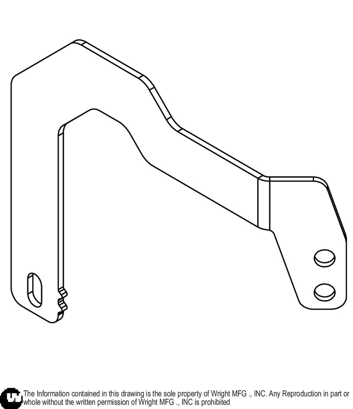 11GA WSB Discharge Muffler Bracket 91410462 Default Title