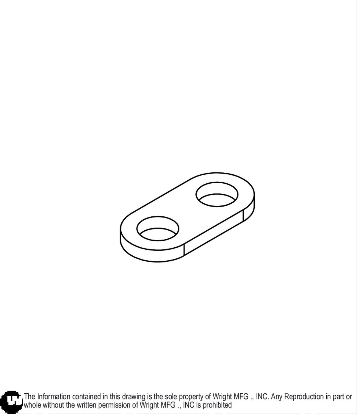 11GA WSB Spacer Muffler Bracket 91410463 Default Title