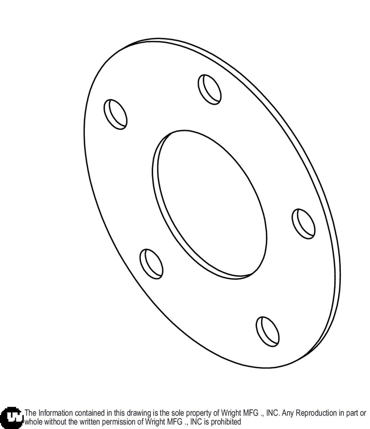 11GA 5 X 4.5 Pattern Hub Spacer 91410498