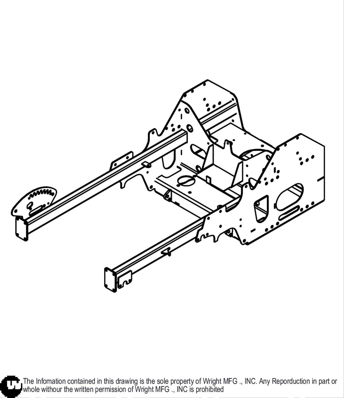WZ Tractor Frame Weldment 93410212 Default Title