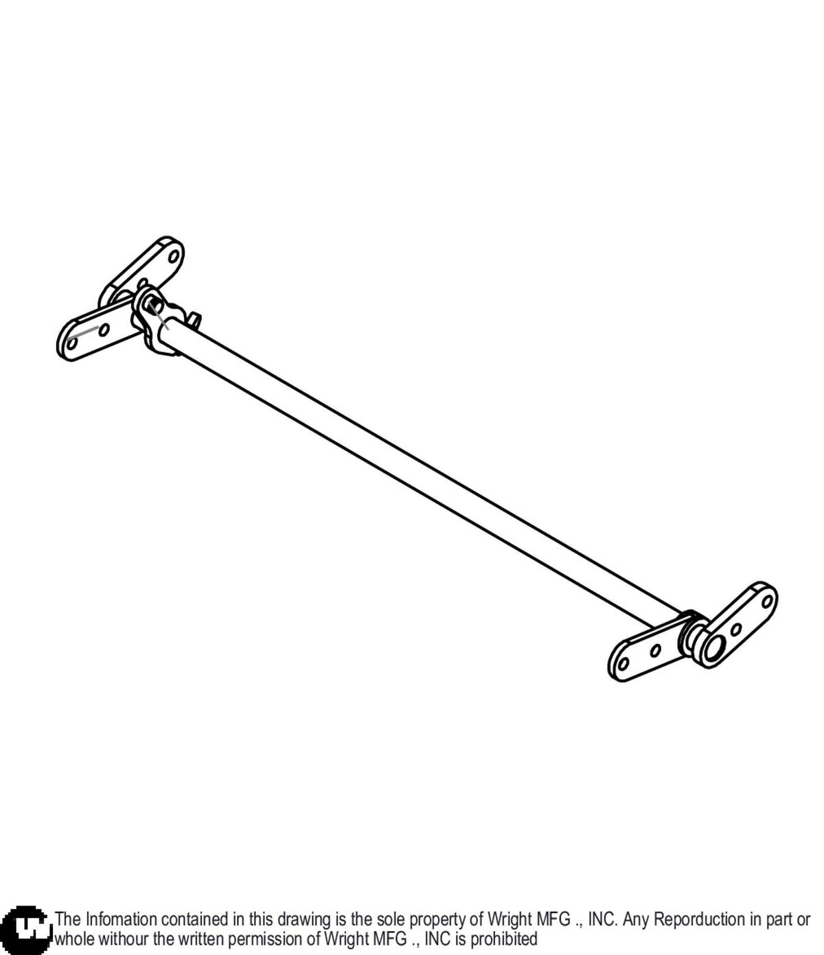 WZK Lateral Link Brake Bar Weldment 93410249