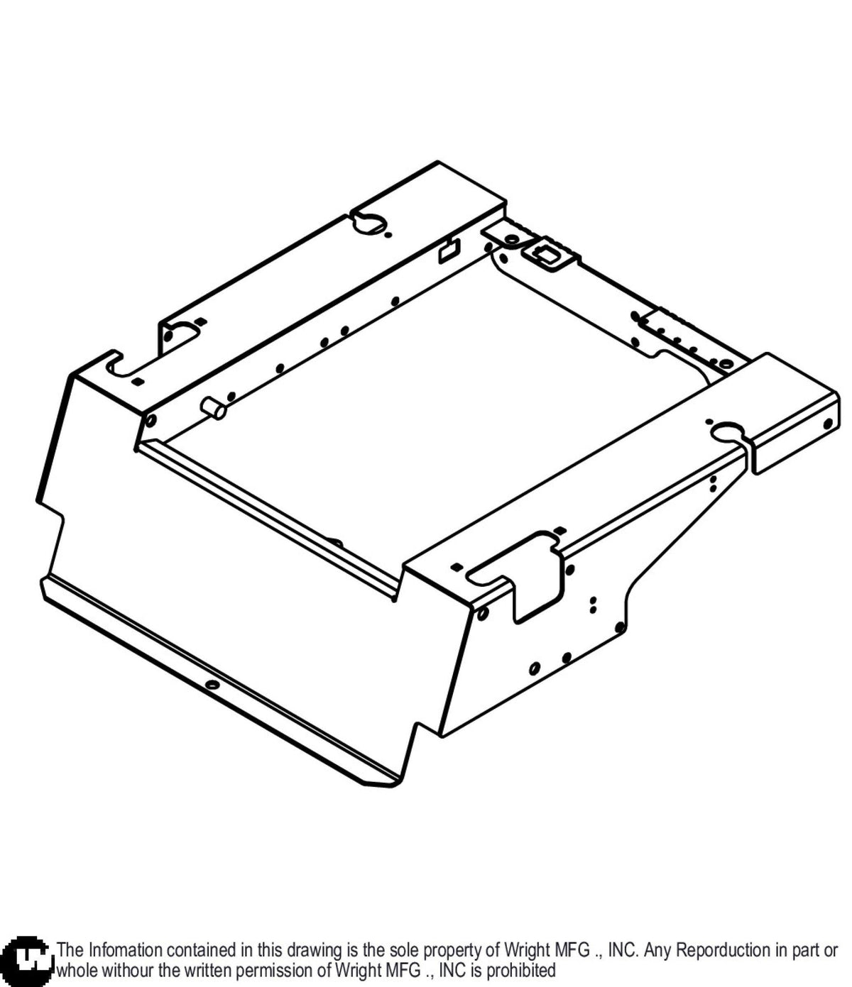 WZTO Seat Support Frame Weldment 93410336 Default Title