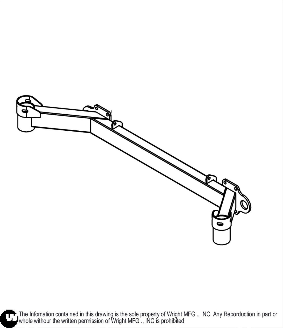 WZTO Caster Frame Weldment 93410341 Default Title