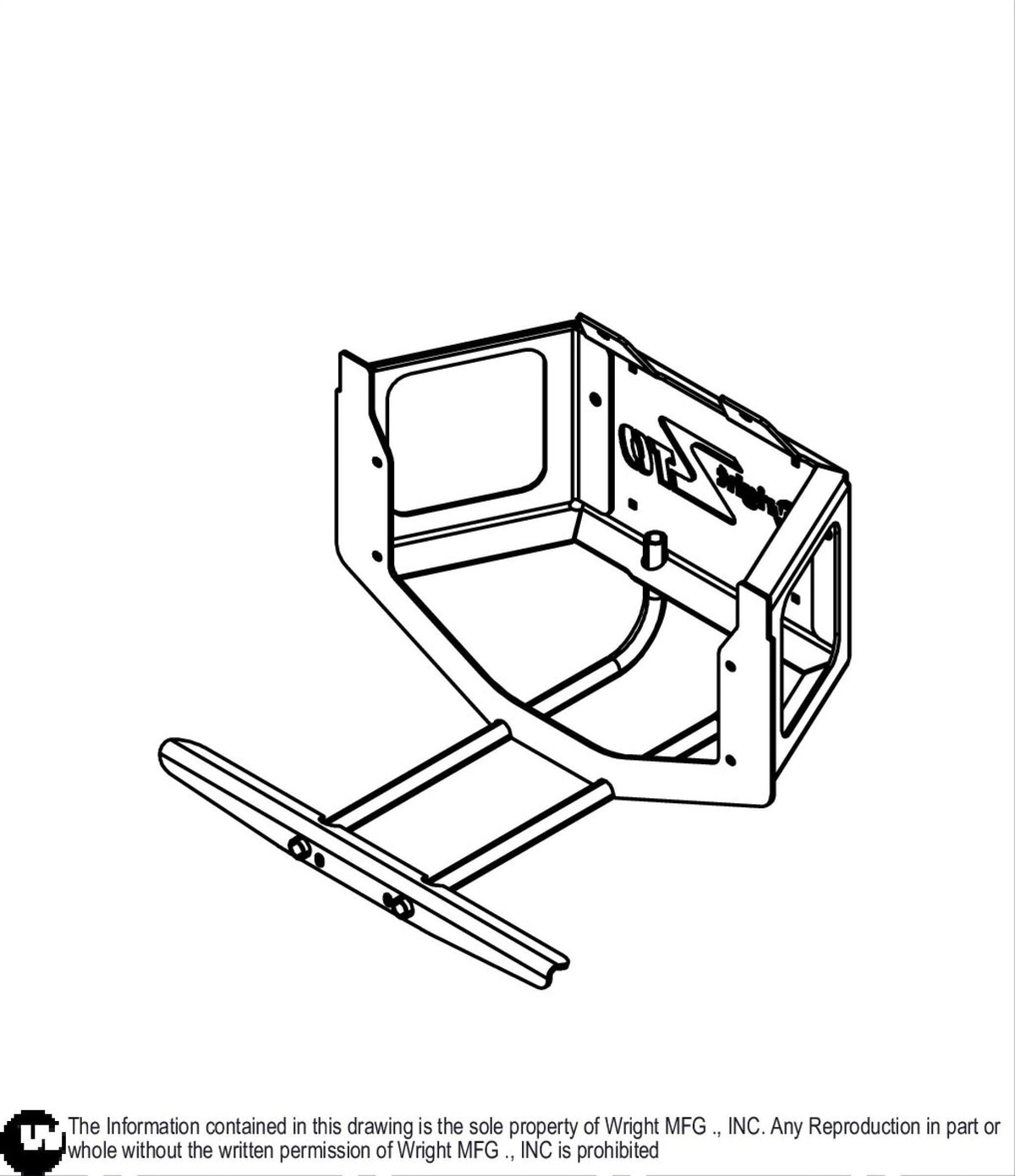 WZTO Upper Engine Guard Weldment 93410350 Default Title