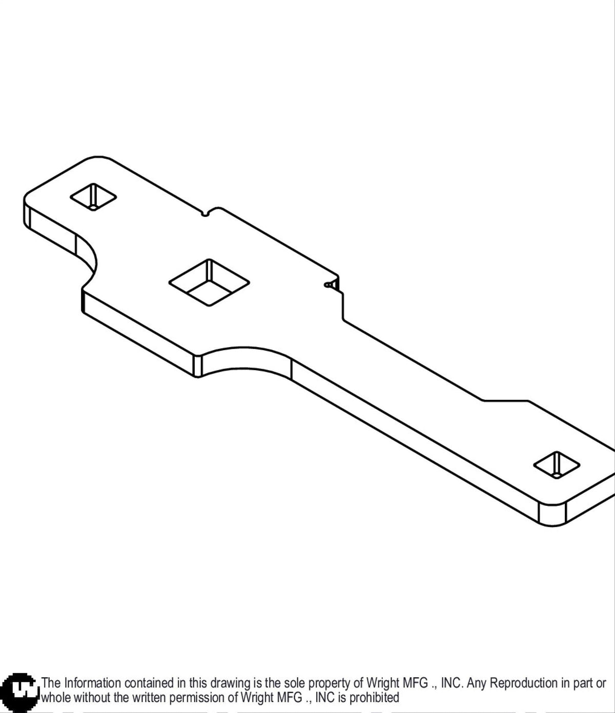 1/4 WSB Idler Arm Support Plate 93410541 Default Title