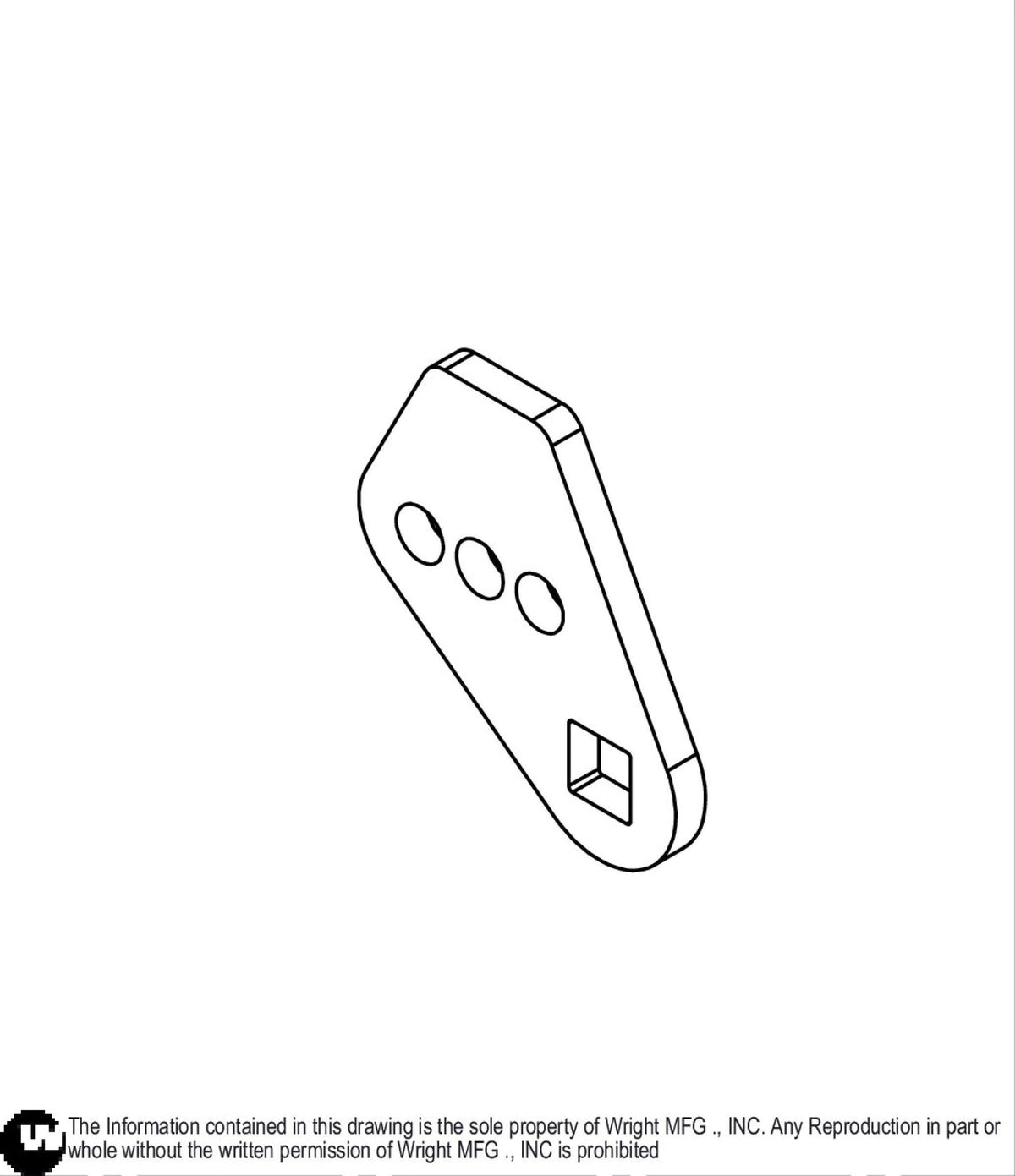 1/4 WSB Idler Spring Support Plate 93410542 Default Title