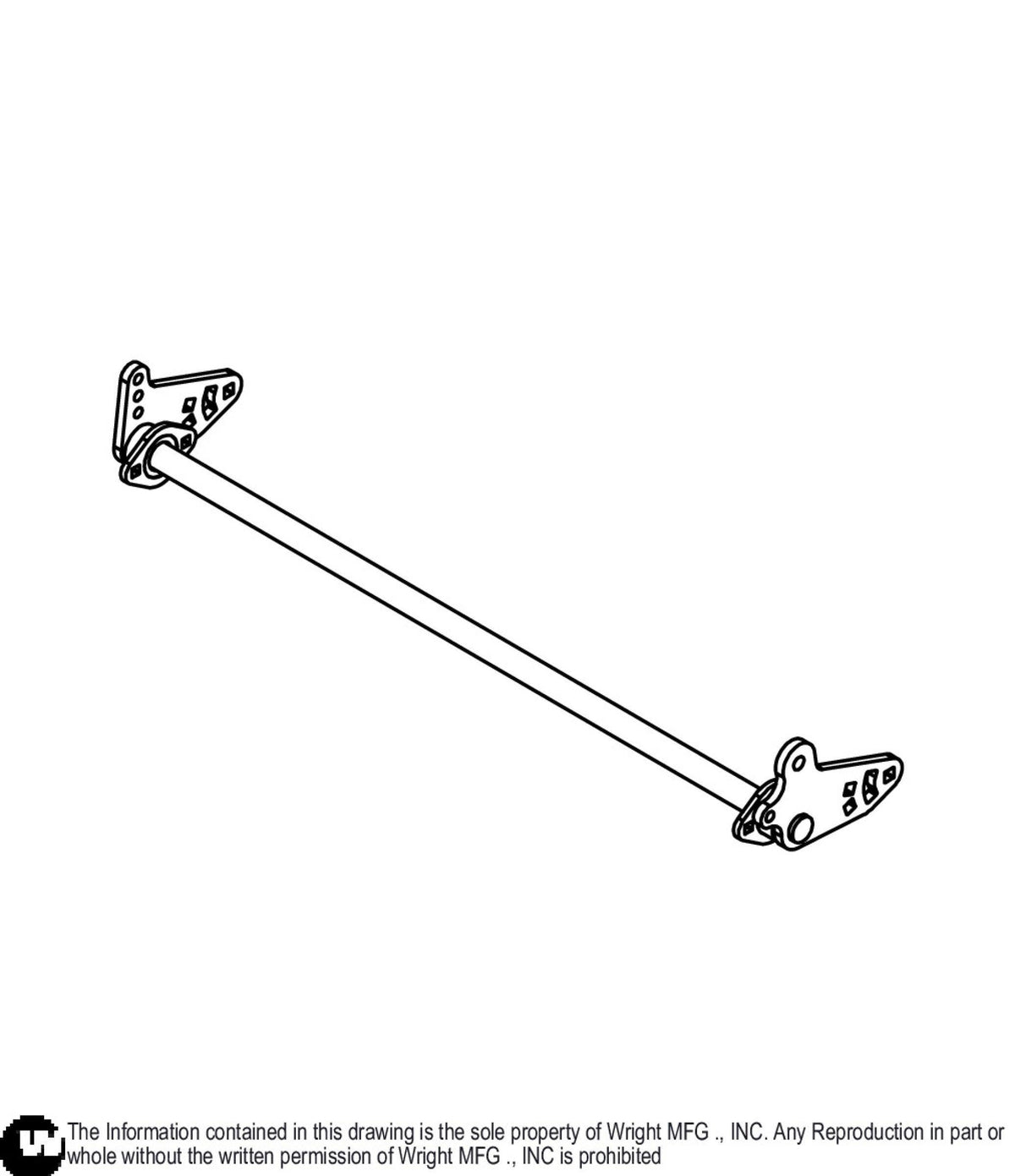 WZXT Rear Deck Lift Axle 93410591 Default Title
