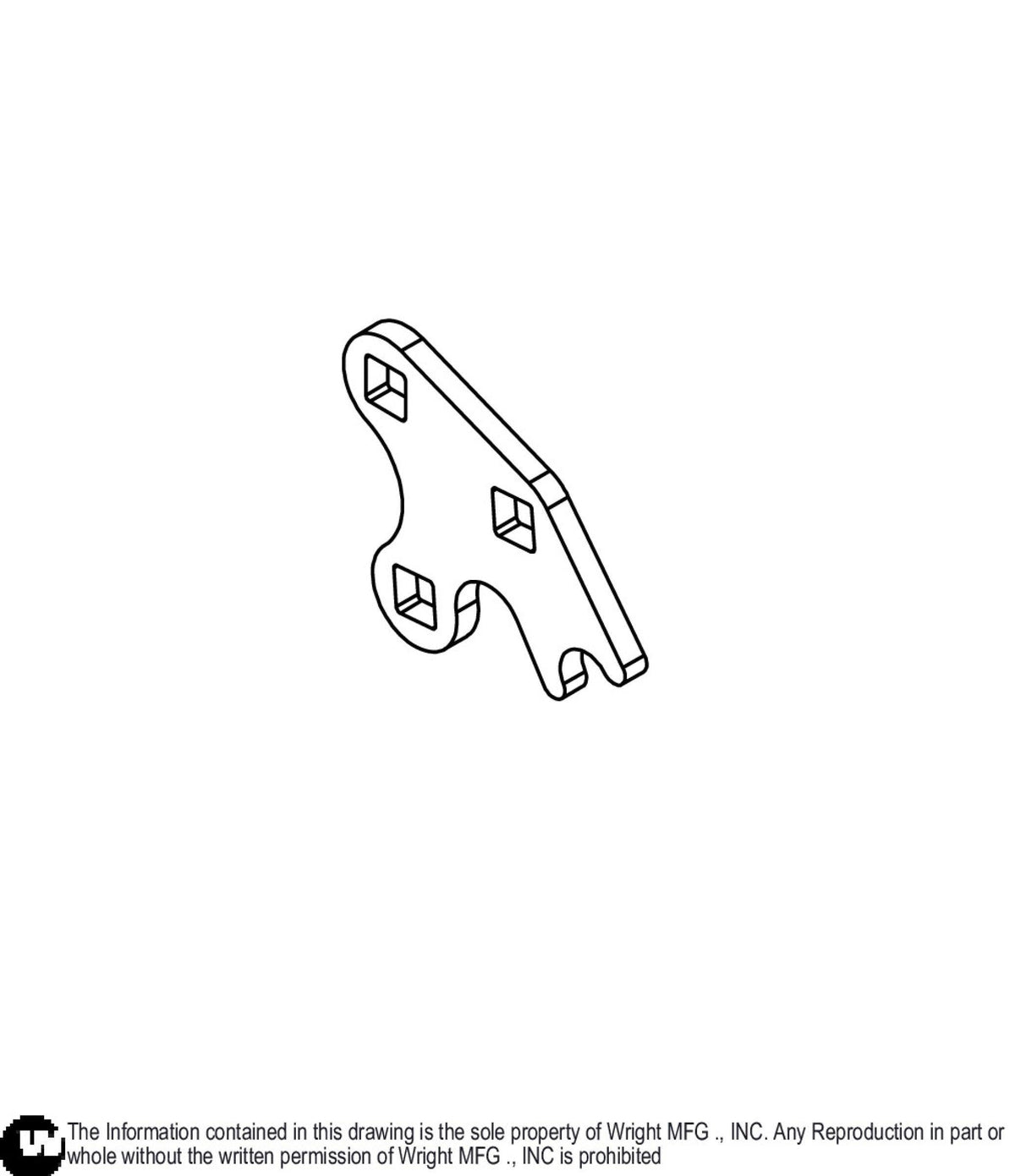 WZXT Brake Arm Motor Plate 93410615 Default Title