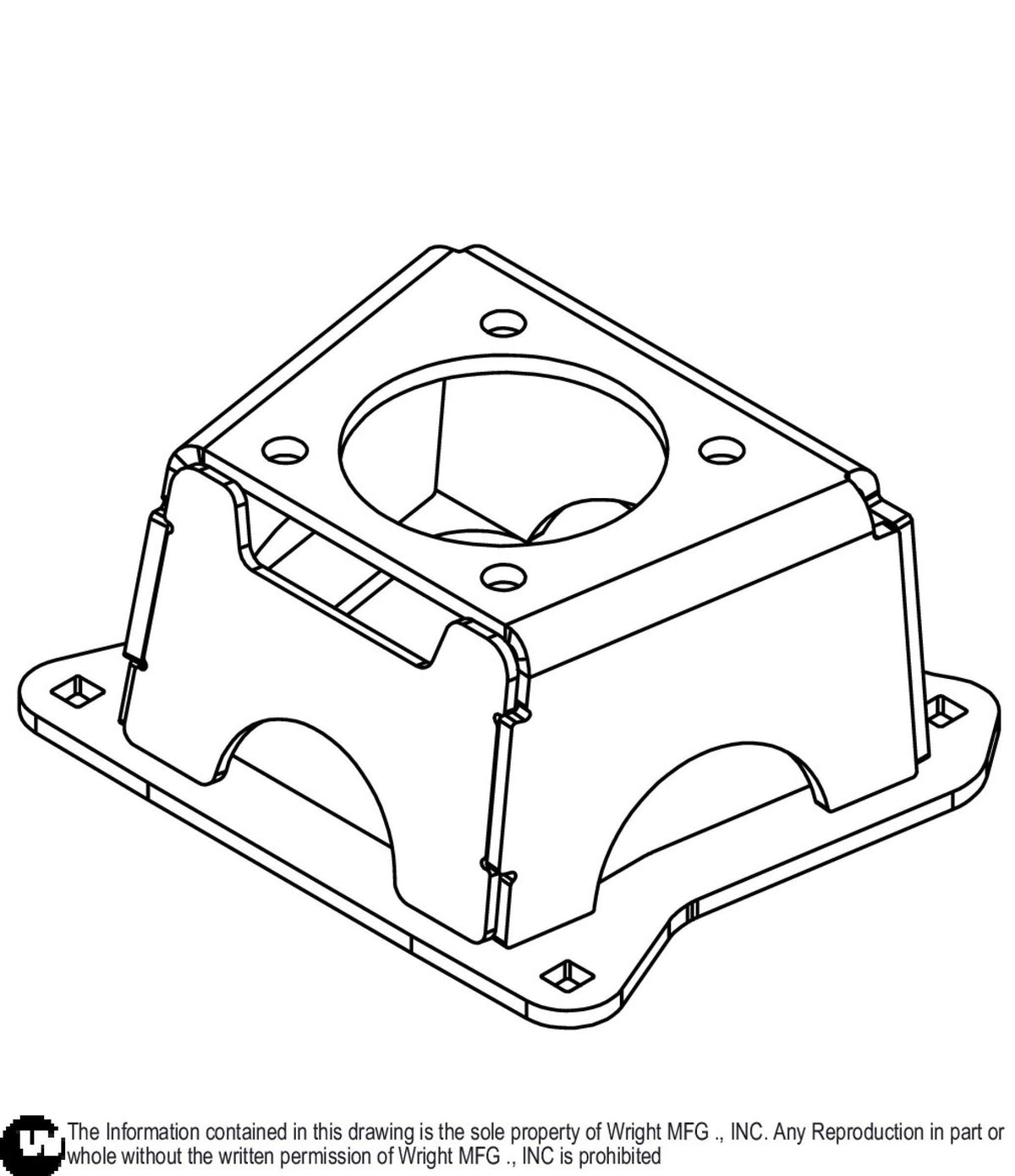 1/4 61 WSTX2 Parker Wheel Motor Support 93410641 Default Title
