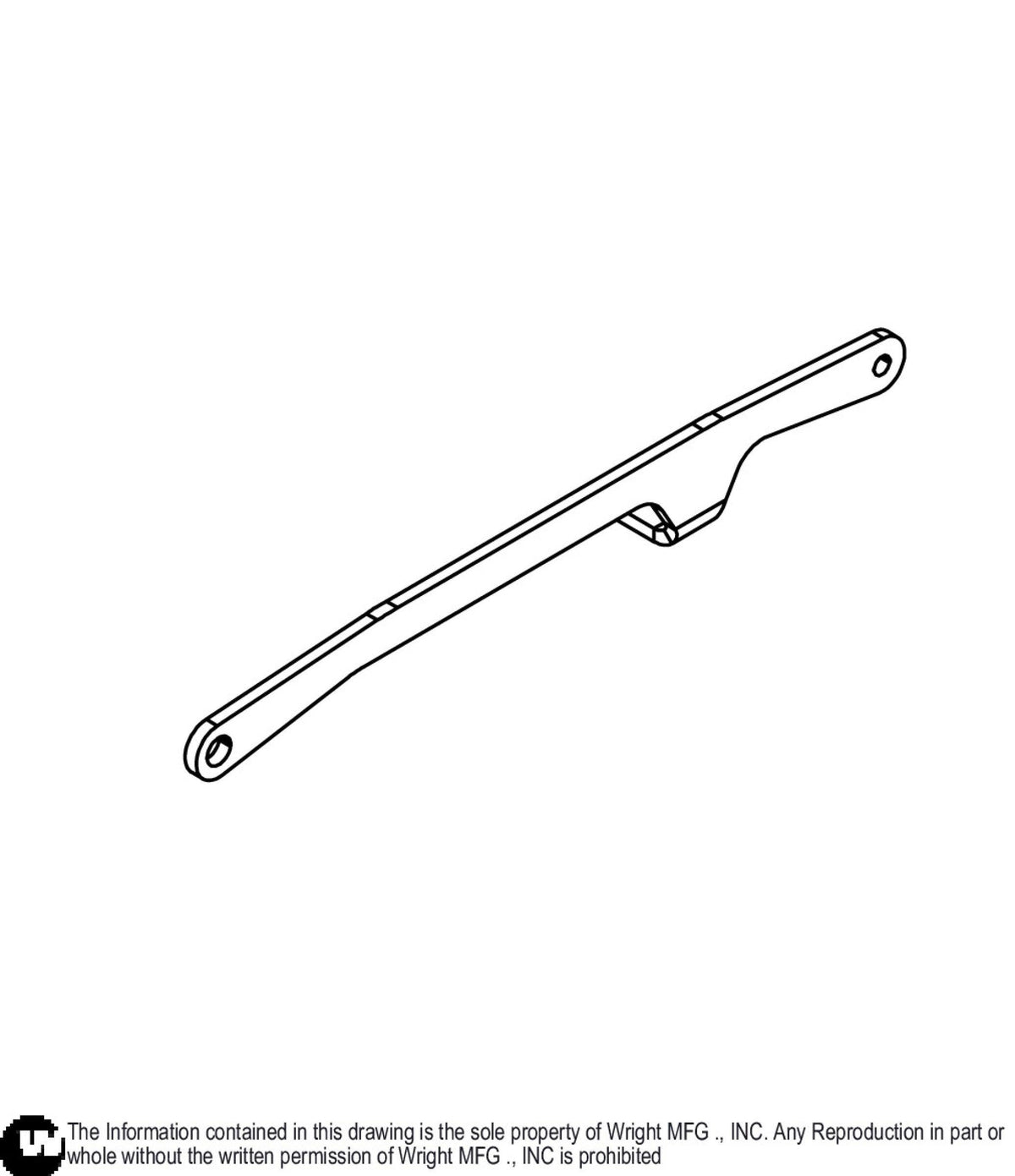 Left WSLG Front Deck Lift Linkage 93410670 Default Title