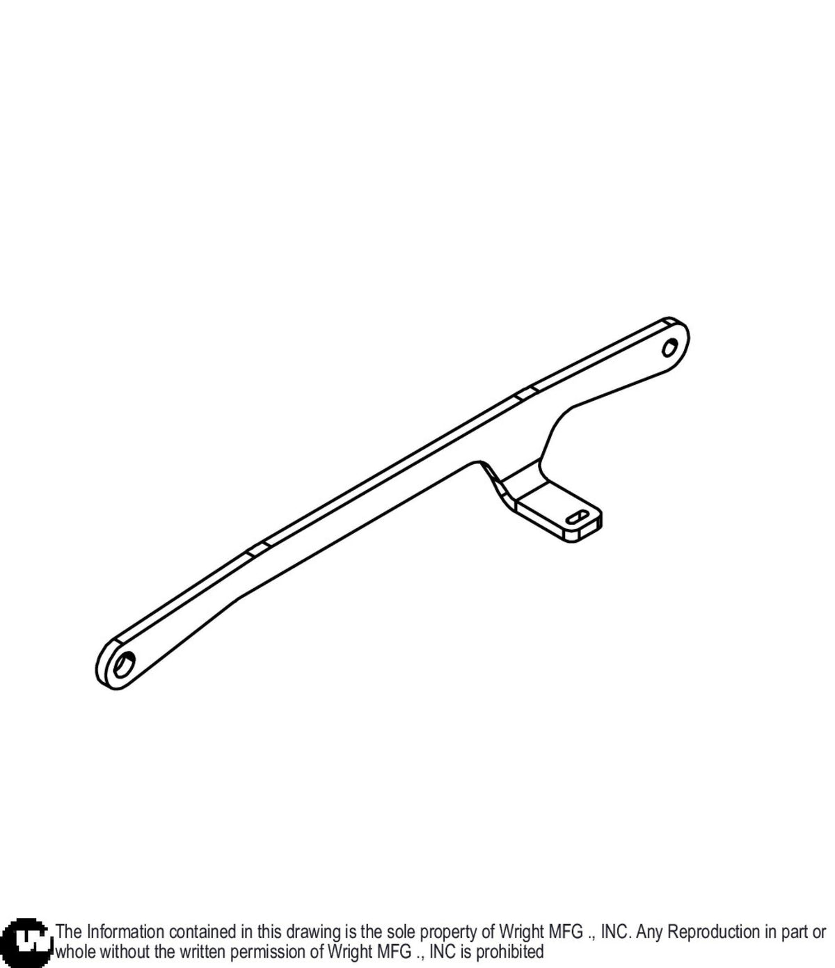 Right WSLG Front Deck Lift Linkage 93410671 Default Title