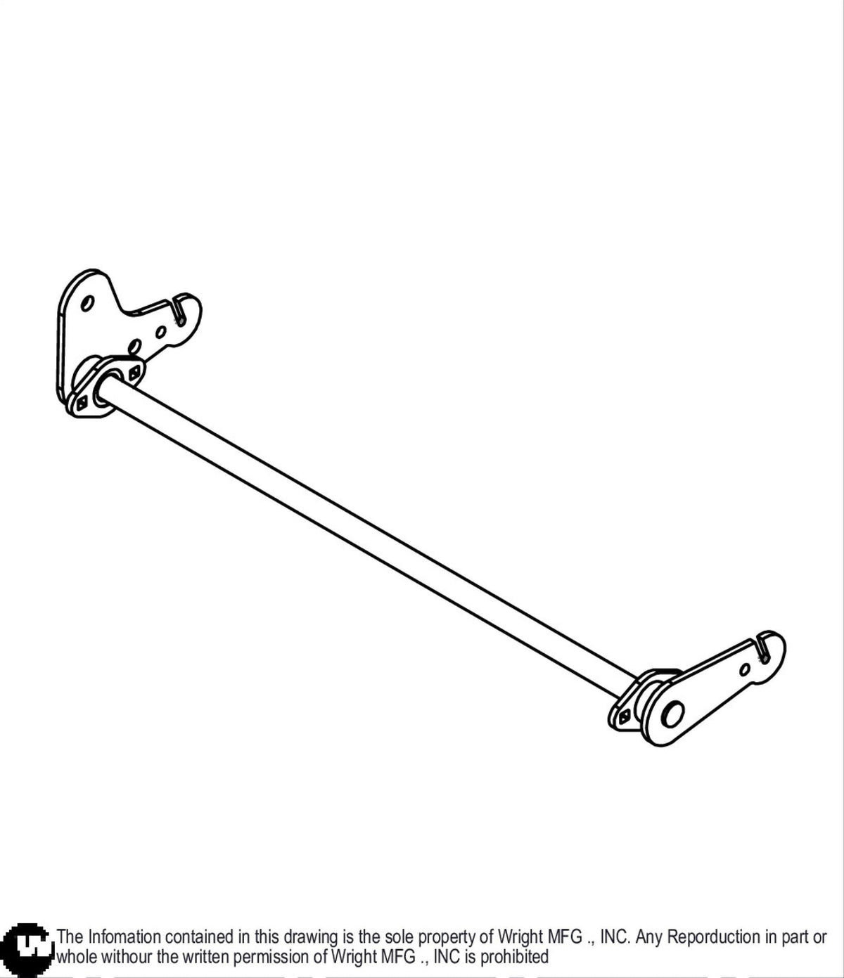 WZ Deck Lift Axle Weldment 93460087 Default Title