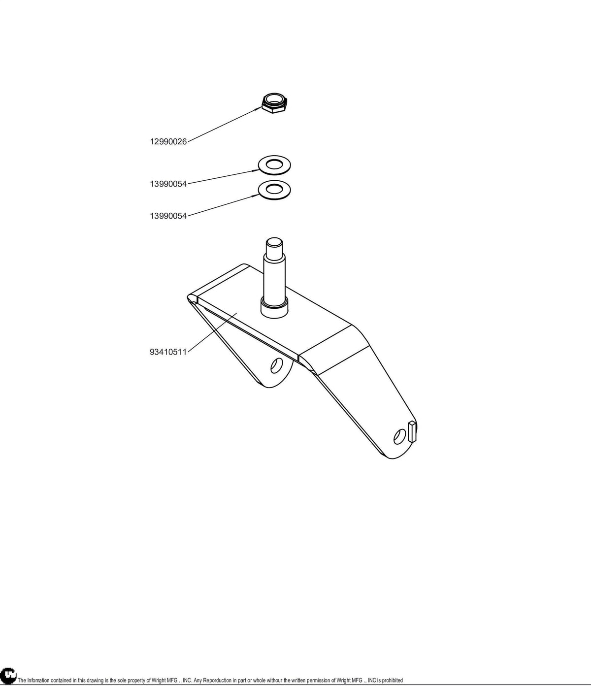 WZ Caster Wide Yoke Kit 95410043 Default Title