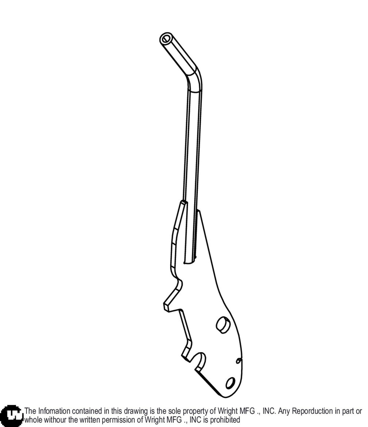 WZK Deck Lift Handle Weldment 96460010 Default Title